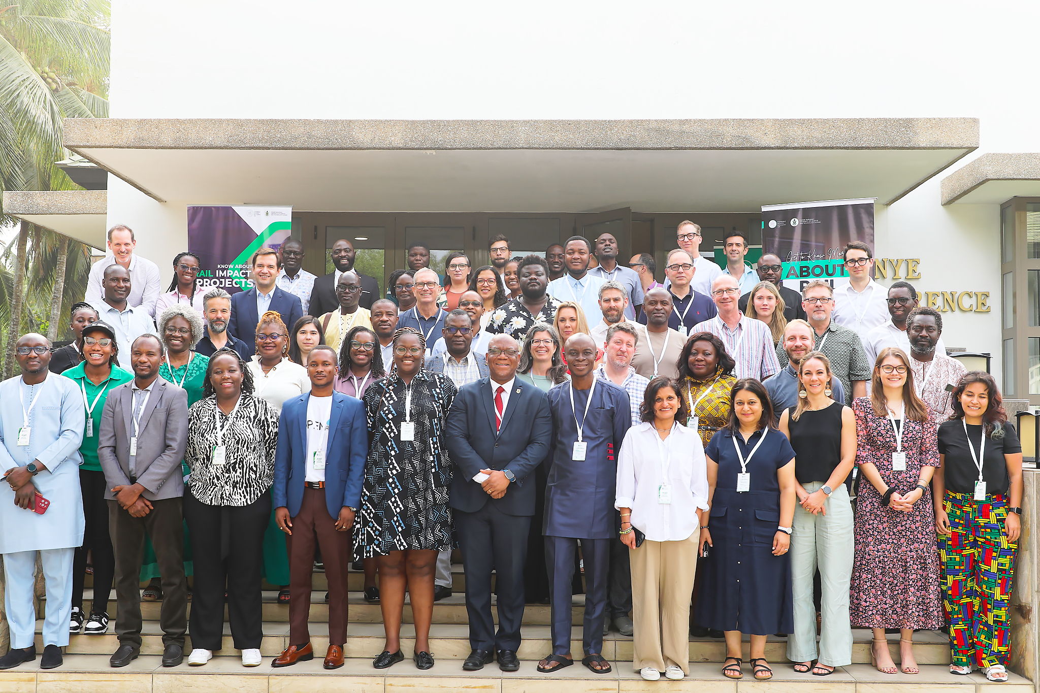 Group photograph of participants at the AI4D Phase 2 workshop