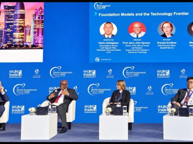 Prof. Jerry John Kponyo Calls for the Protection of Sovereignty while Investing in AI at the World Investment Forum 2026